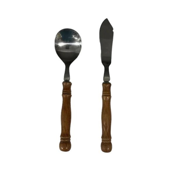 Harbor House Lifetime Cutlery Old Homestead Wood Handle Flatware Stainless 38 Pc - Picture 8 of 8